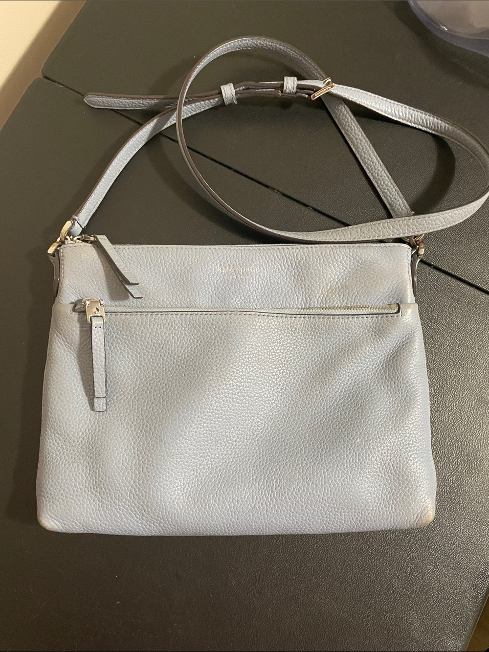Kate Spade Pebbled Leather Crossbody in Light Blue *Selling As Is